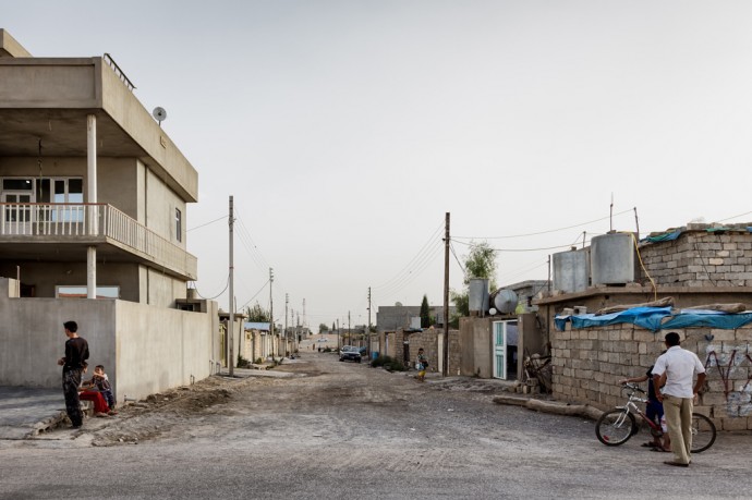 Daratoo, Kurdistan, Northern Iraq. Collective towns are still organised around a perpendicular grid as they were initially designed by Saddam Hussein. Photo: Leo Novel